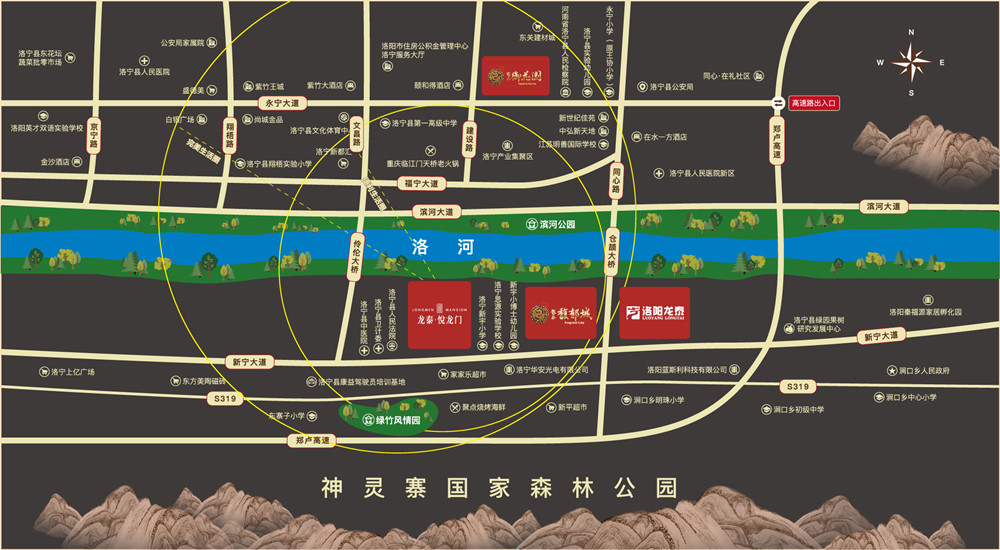 龍?zhí)傹堥T區(qū)位圖